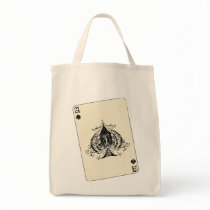 Retro Ace of Spades Canvas Bag
