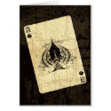 Retro Ace of Spades cards