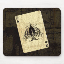 Retro Ace of Spades Mouse Pads