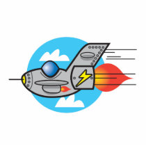 retro aeroplane jet acrylic cut out