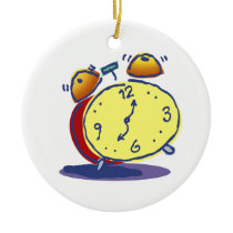 Retro Alarm Clock Ornament