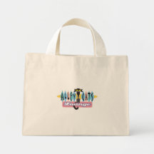 retro alley cats lounge sign canvas bag