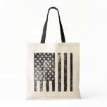 Retro American Flag Tote Bag
