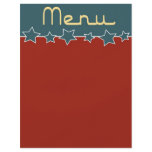 Retro Americana menu flyers