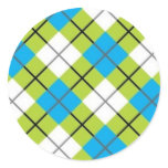 RETRO ARGYLE PATTERN STICKER 14