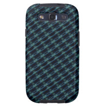 Retro Artdeco in green and blue Samsung Galaxy SIII Covers