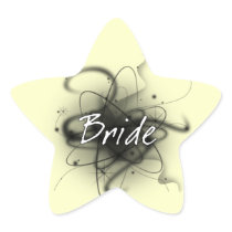 Retro Atomic Bride - Black & White