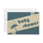 retro baby shower custom invitations