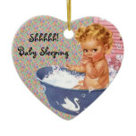 Retro Baby Sleeping Door Hanger Ornament