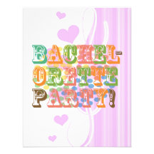 retro bachelorette party wedding bridal shower custom invites