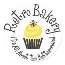 Retro Bakery Stickers!