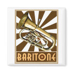Retro Baritone Refrigerator Magnet