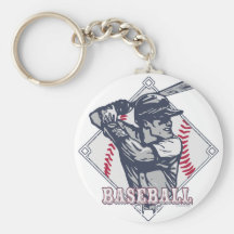 Retro Baseball Shirts and Gift Items Key Chain