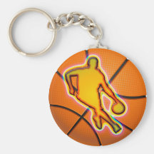 RETRO BASKETBALL KEYCHAIN