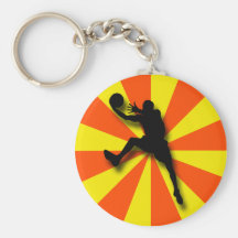 RETRO BASKETBALL PLAYER KEYCHAIN
