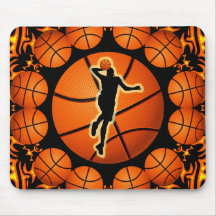 RETRO BASKETBALL PLAYER MOUSEPAD
