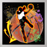 RETRO BASKETBALL POSTER posters