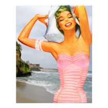 Retro Beach Party invitations