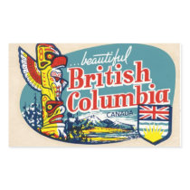Retro Beautiful British Columbia Canada Sticker