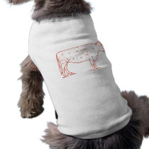 Retro Beef Cuts Pet Clothes