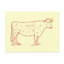 Retro Beef Cuts Post Card