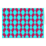 Retro BeeHive Hair Silhouette cards