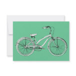 retro bicycle personalized announcement