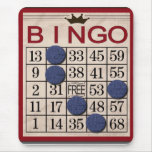 Retro Bingo Card Mouse Pads