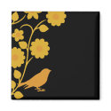 Retro bird magnet