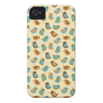 Retro Birds on Cream Case-mate Iphone 4 Case