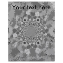 Retro black and white tie dyed pattern