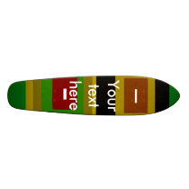 Retro black gold yellow green and red squares