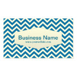 Retro Blue Chevron Film Editor Business Card