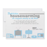 Retro Blue Electronics invitations