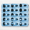 retro blue metal mousepads