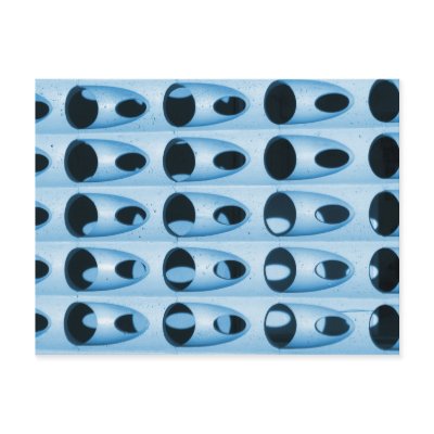 retro blue metal postcard by DonnaGrayson_Photos