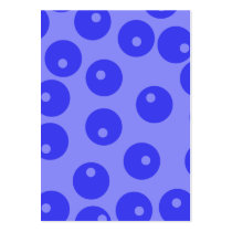 Retro blue pattern. Circles design. Business Card