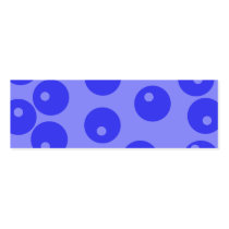 Retro blue pattern. Circles design. Business Card