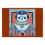 Retro Blue Robot Kids cards