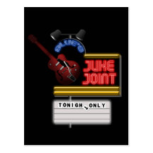 Retro Blues Juke Joint Postcards