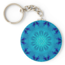 Retro Blues Kaleidoscope Pattern