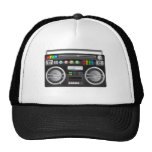 retro boombox ghetto blaster graphic hats