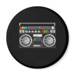 retro boombox ghetto blaster graphic fridge magnets