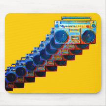 Retro Boomboxes Mousepad