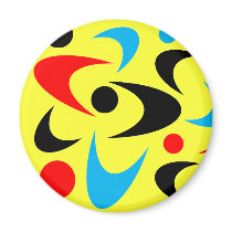 Retro Boomerang Magnet