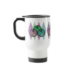 retro bowling balls design mugs