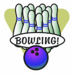retro bowling design photo sculptures