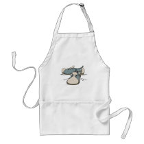 retro bowling shoes design apron