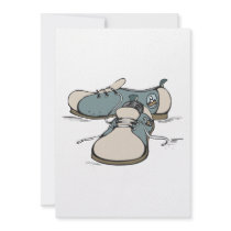 retro bowling shoes design custom invite