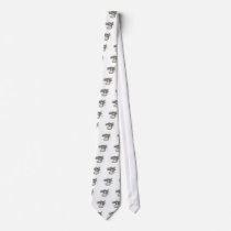 retro bowling shoes design neck ties